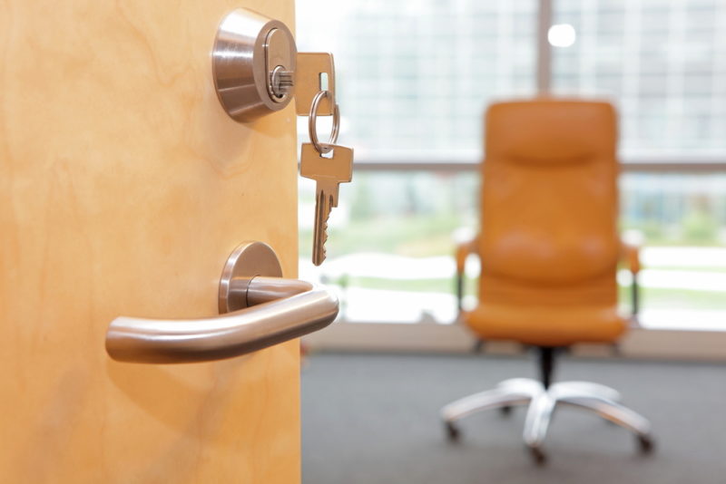 A lock on a door in a commercial building on the Gold Coast