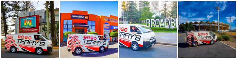 The Terry's Locksmith van out on the road on the Gold Coast